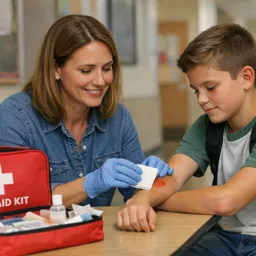 Free Ebook cover School First Aid for Teachers and Staff: Everyday Incidents and Response