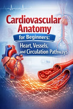 Free Ebook cover Cardiovascular Anatomy for Beginners: Heart, Vessels, and Circulation Pathways