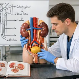 Free Course Image Urinary System Anatomy: Kidneys, Ureters, Bladder, and Urethra