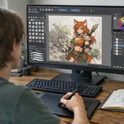 Free Course Image Krita for Beginners: Digital Illustration from Sketch to Finish