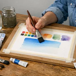 Free Course Image Watercolor Essentials: Brushes, Paper, and Simple Washes