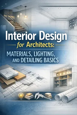 Free Ebook cover Interior Design for Architects: Materials, Lighting, and Detailing Basics