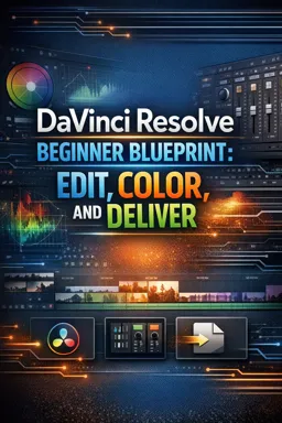 Free Ebook cover DaVinci Resolve Beginner Blueprint: Edit, Color, and Deliver