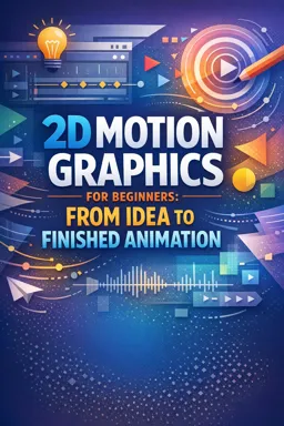 Free Ebook cover 2D Motion Graphics for Beginners: From Idea to Finished Animation