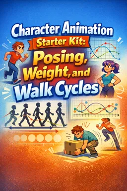 Free Ebook cover Character Animation Starter Kit: Posing, Weight, and Walk Cycles