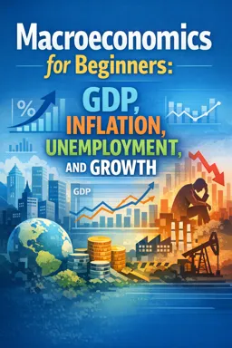 Free Ebook cover Macroeconomics for Beginners: GDP, Inflation, Unemployment, and Growth