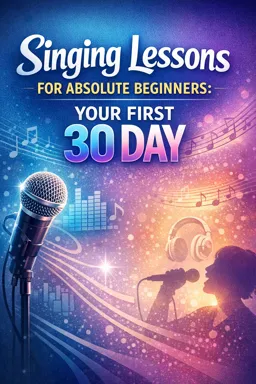 Free Ebook cover Singing Lessons for Absolute Beginners: Your First 30 Day