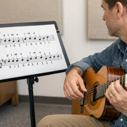 Free Course Image Classical Guitar Reading Basics: Notes, Rhythm, and Simple Sight-Reading