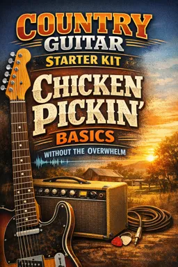Free Ebook cover Country Guitar Starter Kit: Chicken Pickin’ Basics Without the Overwhelm