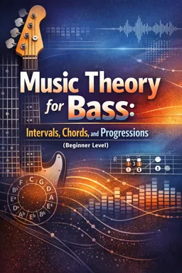 Free Ebook cover Music Theory for Bass: Intervals, Chords, and Progressions (Beginner Level)