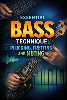Free Ebook cover Essential Bass Technique: Plucking, Fretting, and Muting