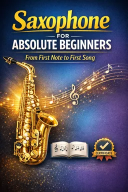 Free Ebook cover Saxophone for Absolute Beginners: From First Note to First Song