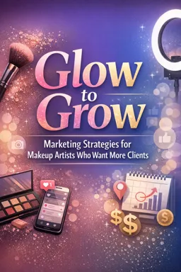 Free Ebook cover Glow to Grow: Marketing Strategies for Makeup Artists Who Want More Clients