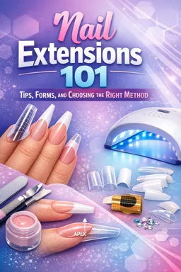 Free Ebook cover Nail Extensions 101: Tips, Forms, and Choosing the Right Method