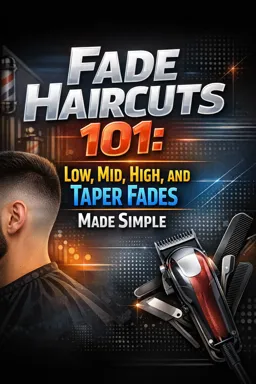 Free Ebook cover Fade Haircuts 101: Low, Mid, High, and Taper Fades Made Simple