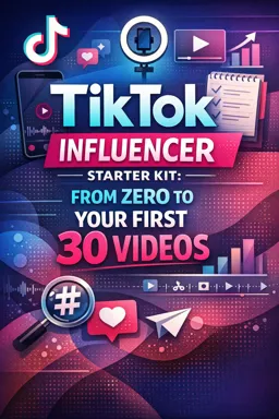 Free Ebook cover TikTok Influencer Starter Kit: From Zero to Your First 30 Videos