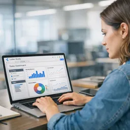 Imagem do Curso gratuito Google Looker Studio: Relatórios e Painéis para Iniciantes