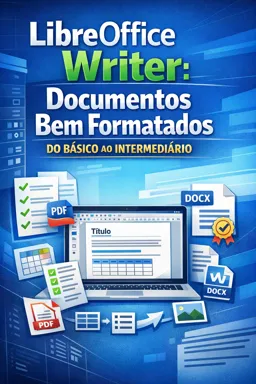 Capa do Ebook gratuito LibreOffice Writer: Documentos Bem Formatados do Básico ao Intermediário