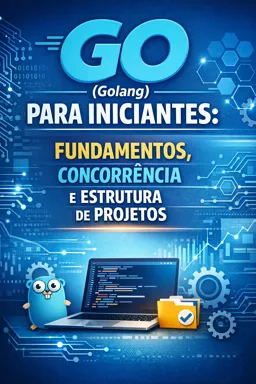 Capa do Ebook gratuito Go (Golang) para Iniciantes: Fundamentos, Concorrência e Estrutura de Projetos