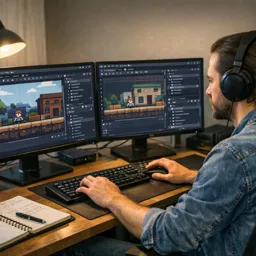 Imagem do Curso gratuito Godot do Zero: Criando seu Primeiro Jogo 2D com GDScript