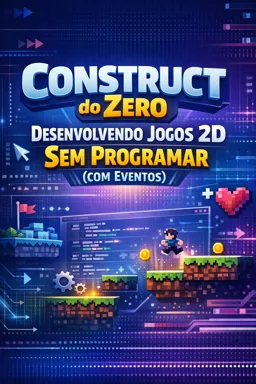Capa do Ebook gratuito Construct do Zero: Desenvolvendo Jogos 2D Sem Programar (com Eventos)