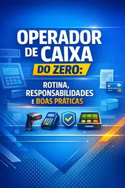 Capa do Ebook gratuito Operador de Caixa do Zero: Rotina, Responsabilidades e Boas Práticas