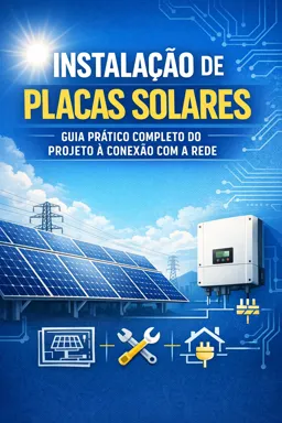 Capa do Ebook gratuito Instalação de Placas Solares: Guia Prático Completo do Projeto à Conexão com a Rede