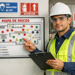 Imagem do Curso gratuito Mapa de Riscos e Sinalização de Segurança: Como Organizar a Comunicação de Perigos no Ambiente de Trabalho