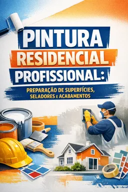 Capa do Ebook gratuito Pintura Residencial Profissional: Preparação de Superfícies, Seladores e Acabamentos