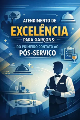 Capa do Ebook gratuito Atendimento de Excelência para Garçons: Do Primeiro Contato ao Pós-Serviço