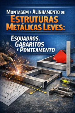 Capa do Ebook gratuito Montagem e Alinhamento de Estruturas Metálicas Leves: Esquadros, Gabaritos e Ponteamento