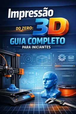 Capa do Ebook gratuito Impressão 3D do Zero: Guia Completo para Iniciantes