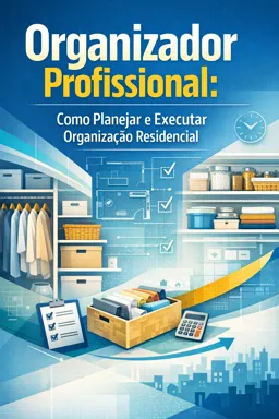Capa do Ebook gratuito Organizador Profissional: Como Planejar e Executar Organização Residencial