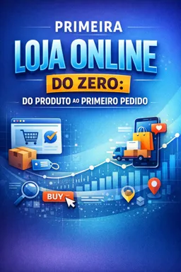 Capa do Ebook gratuito Primeira Loja Online do Zero: do Produto ao Primeiro Pedido