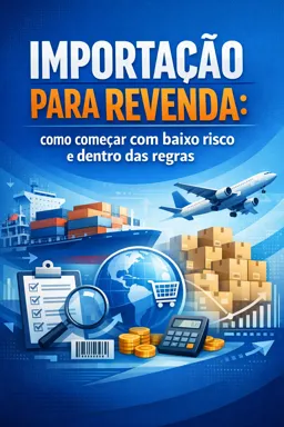 Capa do Ebook gratuito Importação para Revenda: como começar com baixo risco e dentro das regras