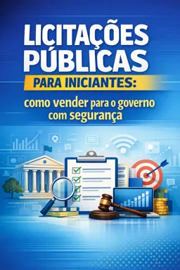 Capa do Ebook gratuito Licitações Públicas para Iniciantes: como vender para o governo com segurança