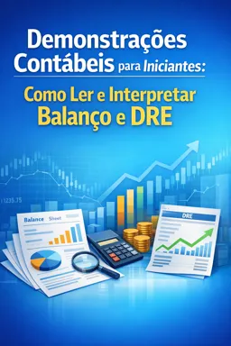 Capa do Ebook gratuito Demonstrações Contábeis para Iniciantes: Como Ler e Interpretar Balanço e DRE