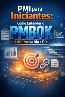 Capa do Ebook gratuito PMI para Iniciantes: Como Entender o PMBOK e Aplicar no Dia a Dia