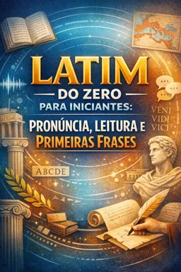 Capa do Ebook gratuito Latim do Zero para Iniciantes: Pronúncia, Leitura e Primeiras Frases