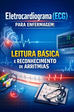 Capa do Ebook gratuito Eletrocardiograma (ECG) para Enfermagem: Leitura Básica e Reconhecimento de Arritmias