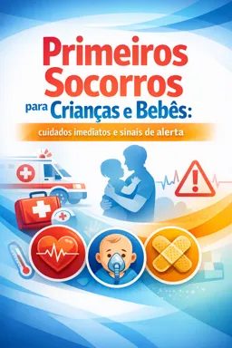 Capa do Ebook gratuito Primeiros Socorros para Crianças e Bebês: cuidados imediatos e sinais de alerta