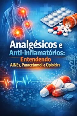 Capa do Ebook gratuito Analgésicos e Anti-inflamatórios: Entendendo AINEs, Paracetamol e Opioides