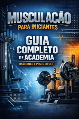 Capa do Ebook gratuito Musculação para Iniciantes: Guia Completo de Academia (Máquinas e Pesos Livres)