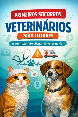 Capa do Ebook gratuito Primeiros Socorros Veterinários para Tutores: o que fazer até chegar ao veterinário