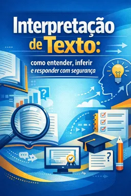 Capa do Ebook gratuito Interpretação de Texto: como entender, inferir e responder com segurança