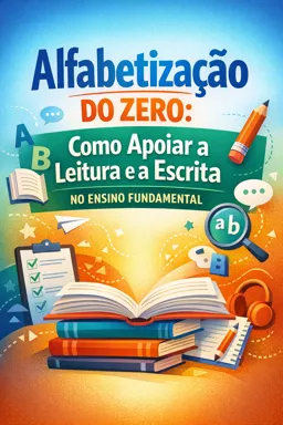 Capa do Ebook gratuito Alfabetização do Zero: Como Apoiar a Leitura e a Escrita no Ensino Fundamental