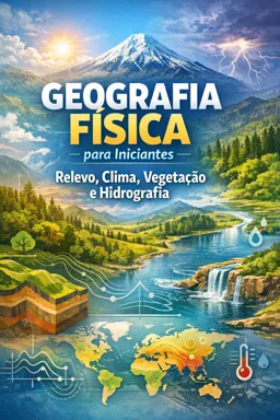 Capa do Ebook gratuito Geografia Física para Iniciantes: Relevo, Clima, Vegetação e Hidrografia