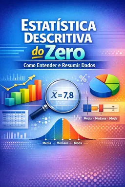 Capa do Ebook gratuito Estatística Descritiva do Zero: Como Entender e Resumir Dados