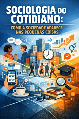 Capa do Ebook gratuito Sociologia do Cotidiano: Como a Sociedade Aparece nas Pequenas Coisas