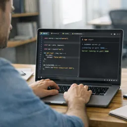 Imagen del curso gratis Node.js para principiantes: crea un backend simple con Express
